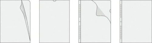 Herlitz Dokumentlommer Transparent A4 50 Mic. 100 Stk