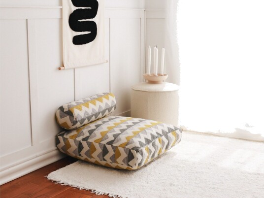 Munkad Sittepuff 70 cm Flerfarget