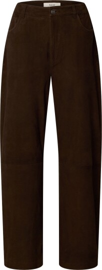 Selected Slwkaya Mw Suede Barrel Trouser - DELICIOSO - 34