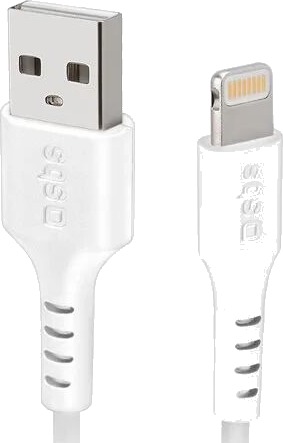 SBS TECABLEUSBIP589W USB A Lightning kabel hvit TECABLEUSBIP589W SBS TECABLEUSBIP589W USB A Lightning kabel hvit TECABLEUSBIP589W