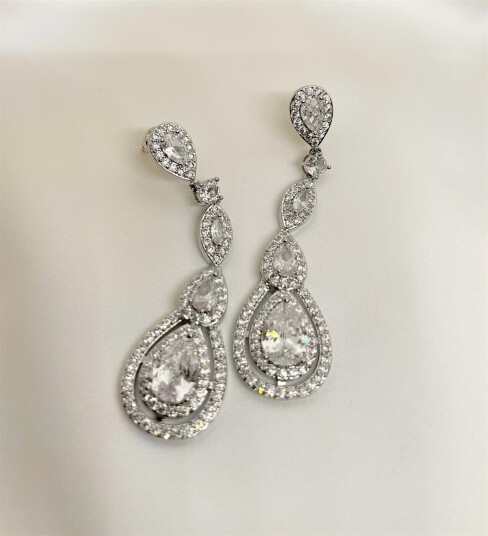 Aiyanna Drop Silver Earring