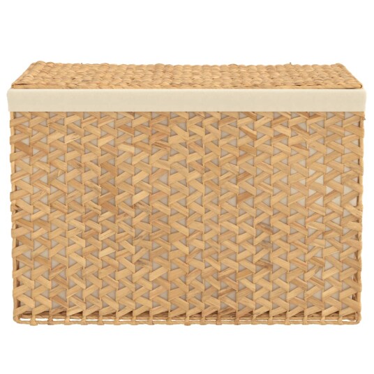 vidaXL Skittentøyskurv med 3 seksjoner 75x42,5x52 cm vannhyasint