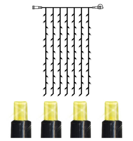 Lysgardin 2 meter System 24 - Varmhvit
