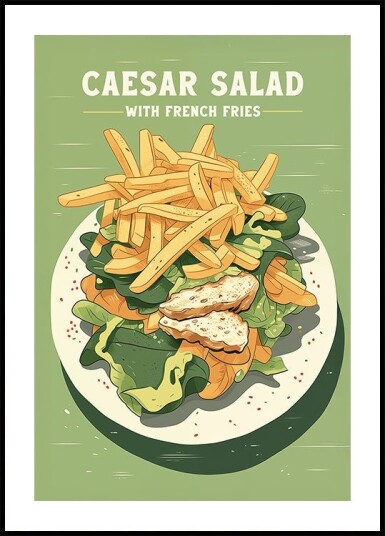 Caesar Salad Plakat Plakat / 30x40cm