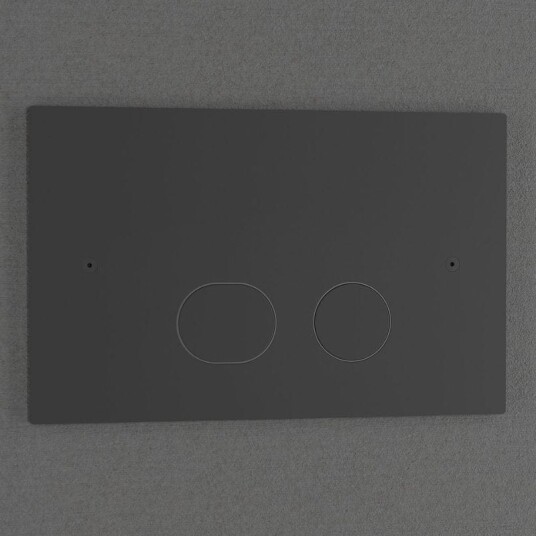 Primy Steel Style betjeningsplate Hel- og halvspyling, Coal Primy Steel Style betjeningsplate Hel- og halvspyling, Coal