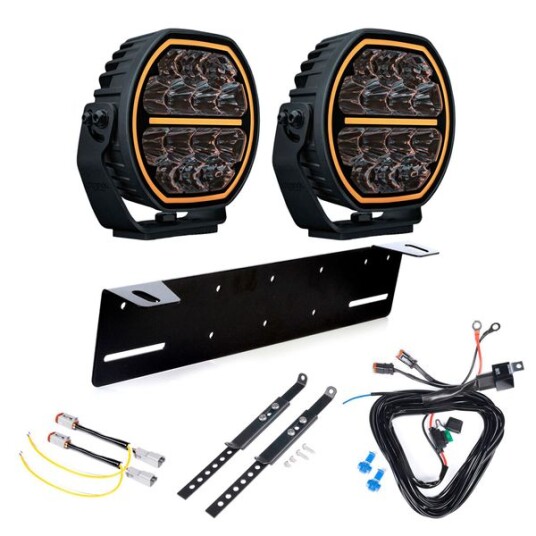 Ekstralys STRANDS Big Energy 7 V2   Rund / 18 cm / 98W 2 stk   Komplett pakke