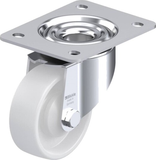 Blickle 617746 Lk-Po 100Ka-3 Hjul, Hjuldiameter 100 Mm, Bæreevne (Maks.) 280 Kg, 1 Stk