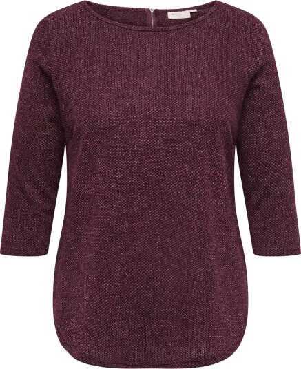 ONLY Carmakoma Carmartha 3/4 Top Jrs Burgundy 54