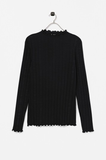 Name It Topp nkfNoline LS Slim Top Svart