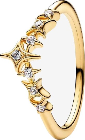 Pandora Tiara Stars Ring - CLEAR - 56