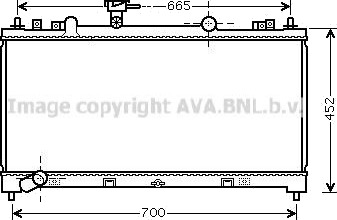 PRASCO MZ2226 Radiator motorkjøling PRASCO MZ2226 Radiator motorkjøling