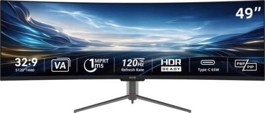 NOS 49" DQHD/VA/120Hz/1ms gamingskjerm 444785