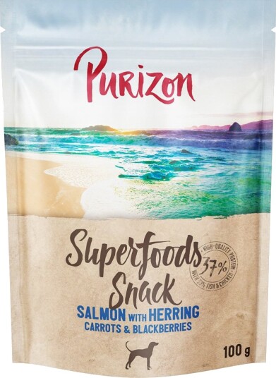 Purizon Superfoods Hundesnacks Laks Med Sild Gulrøtter & Bjørnebær 100 G 100 G
