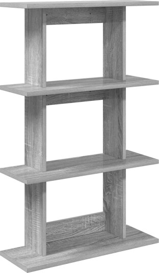 vidaXL Vegghylle Veggmontert Grå Sonoma 56 x 20 x 90 cm Konstruert tre
