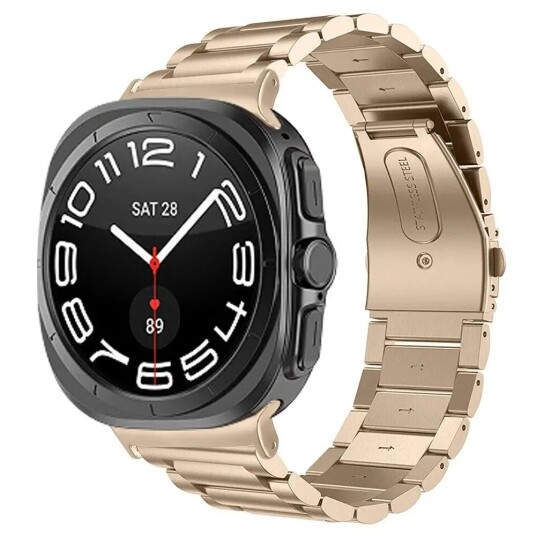 EIDERWOOD Samsung Galaxy Watch Ultra (47mm) Smartklokkerem i Rustfritt Stål - Gull EIDERWOOD Samsung Galaxy Watch Ultra (47mm) Smartklokkerem i Rustfritt Stål - Gull