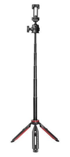 Hama Solid III Mobile Phone Tripod Black 80 cm with Ball Head and Remote Trigger