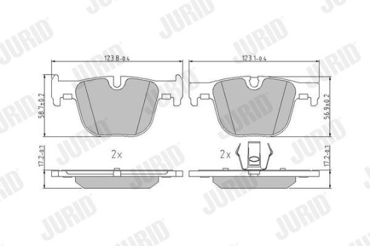 Bremseklosser JURID 573354J Bremseklosser JURID 573354J