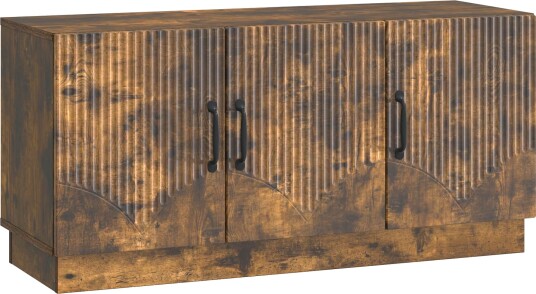 TV skap Røkt Eik 99 x 34,5 x 47 cm Konstruert tre