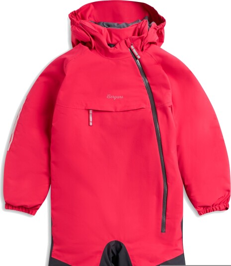 Bergans Of Norway Bergans Kid'S Lilletind Insulated Shell Coverall Alpine Rose/Dark Shadow Grey 116