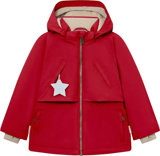 MINI A TURE Matalgeana Fleece Lined Winter Jacket. Grs Red 128