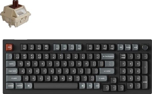 Keychron V5 Ultra Wireless Mechanical Gamingtastatur ANSI Svart V5U-D3