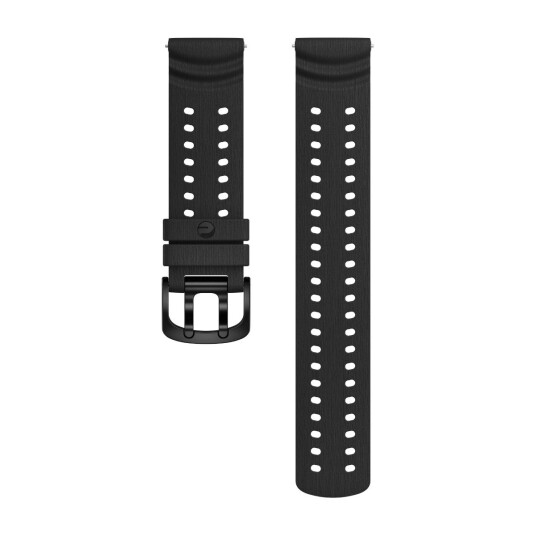 Polar silikonarmbånd 22 mm svart