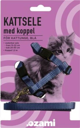 Ozami Kattesele med kobbel for kattunger blå