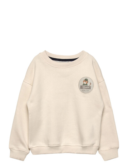 Mango Lion Print Sweatshirt - Cream - 2-3