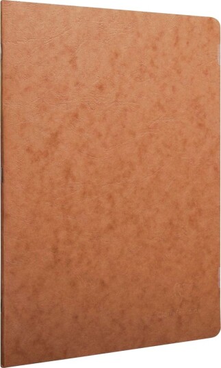 Clairefontaine "Age Bag" Brun Notesbog A4 96 Sider/48 Ark 90Gram Hvidt Papir Linieret Med Margin Karton Omslag