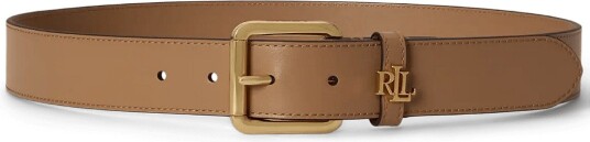 Lauren Ralph Lauren | Natural Smth Leathr Logo Keeper Blt | XL Lauren Ralph Lauren | Natural Smth Leathr Logo Keeper Blt | XL