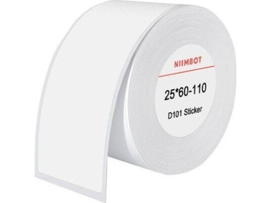 Thermal Labels Niimbot Stickers 25X60 Mm, 110 Pcs (White) Thermal Labels Niimbot Stickers 25X60 Mm, 110 Pcs (White)