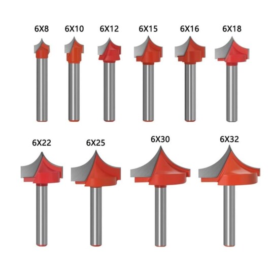 Two Trees Fresesett 6mm Skaft 10 pk