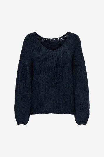 JDY - Pullover jdyDinea L/s Reversible KN - Blå