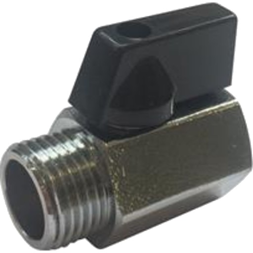 1/2” minikuleventil M/N