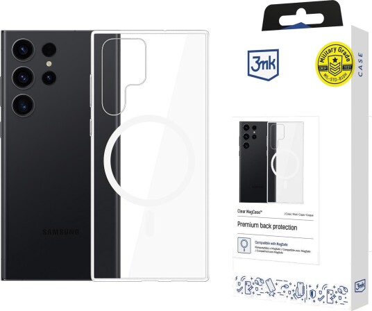 3mk Clear MagCase for Samsung Galaxy S23 Ultra Transparent