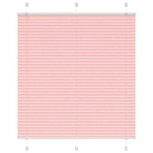 plisségardin Rosa 115x100 cm Stoff Bredde 114,4 Polyester