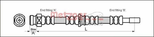Bremseslange METZGER 4113315