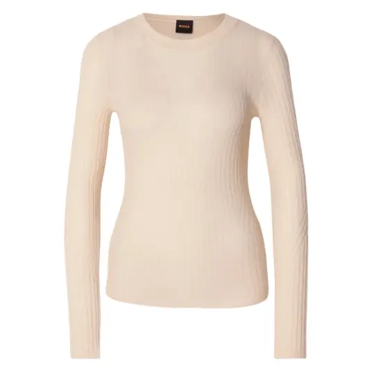 Boss Orange Dame Strikkevarer Beige M, Boss Orange Dame Strikkevarer Beige M,