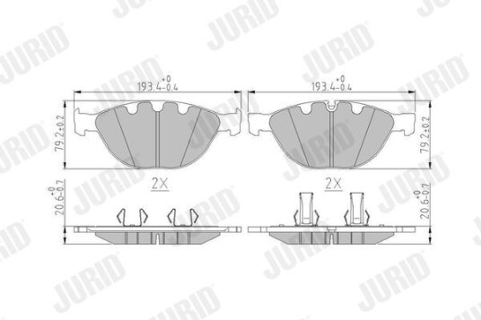 Bremseklosser JURID 573150J Bremseklosser JURID 573150J