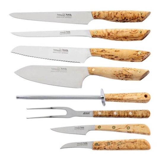 EKA Gourmet knivsett 8 deler tre EKA Gourmet knivsett 8 deler tre