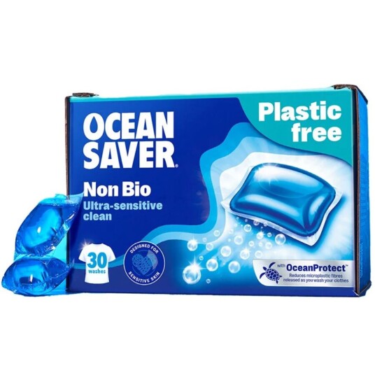 OceanSaver Non Bio vaskekapsler for sensitiv hud 30 stk OceanSaver Non Bio vaskekapsler for sensitiv hud 30 stk
