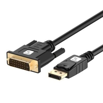 TECHLY DisplayPort 1.2 auf DVI Kabel, Full HD, passiv, schwa