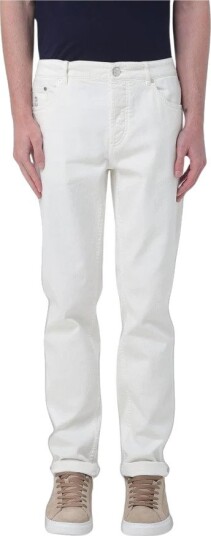 Brunello Cucinelli Herre Jeans Hvit XL,