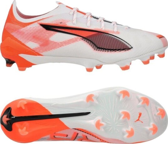 PUMA Ultra 5 Ultimate FG Unlimited PUMA White/PUMA Svart/rød Kvinner Gress (FG) størrelse 38