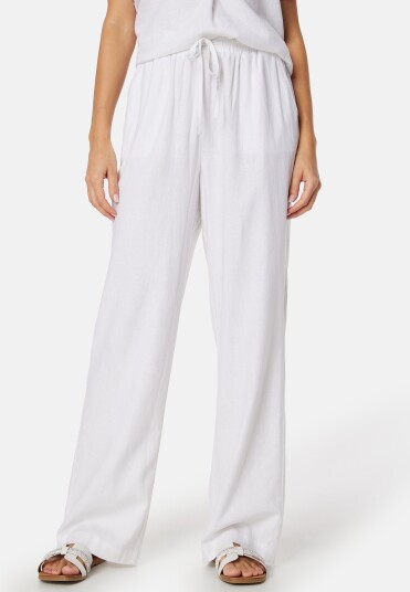 BUBBLEROOM Matilde Linen Blend Trousers White M BUBBLEROOM Matilde Linen Blend Trousers White M