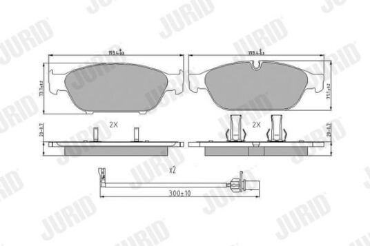 Bremseklosser JURID 573381J Bremseklosser JURID 573381J