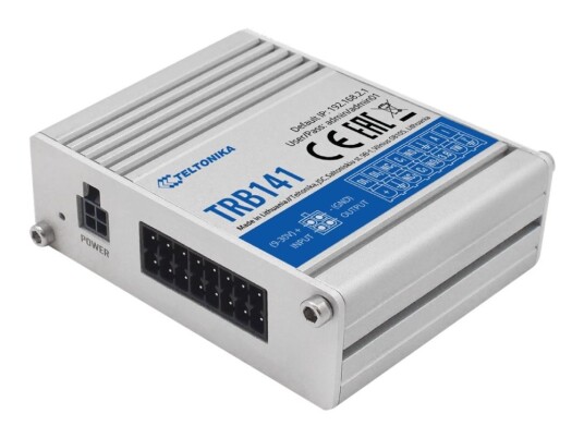 Teltonika TRB141 LTE Router med Utvendig Antenne, Robust Design, Grå Teltonika TRB141 LTE Router med Utvendig Antenne, Robust Design, Grå