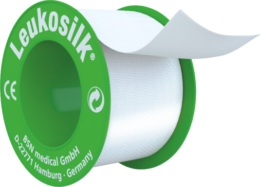 Leukosilk 2,5cmx9,2m uten dispenser 1 stk