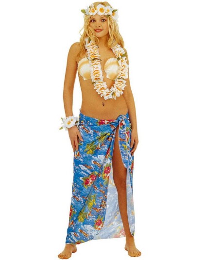 Hawaii Sarong Blå Hawaii Sarong Blå