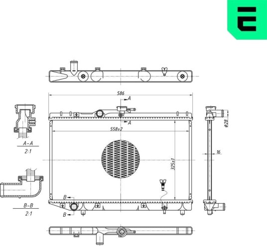 ERA 673269 Radiator motorkjøling
